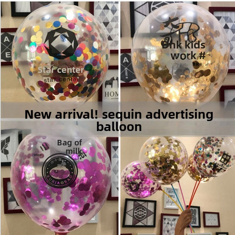 Custom printed advertising balloons: logo, kindergarten designs, qr code printing, grand opening decorations, and personalized balloons for street vendors