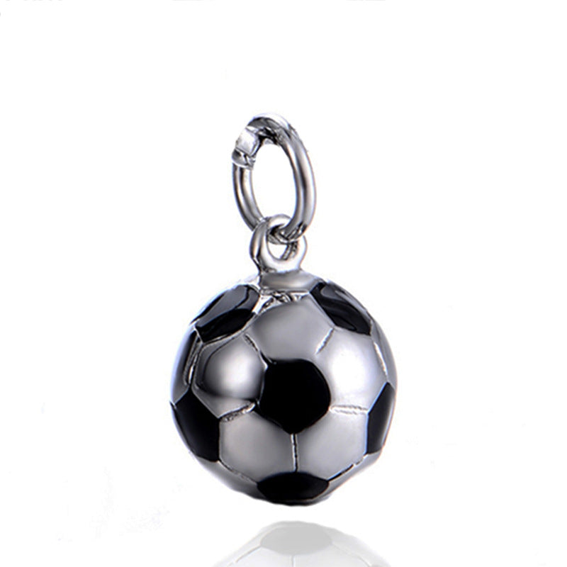 Men's World Cup football necklace, fashion foreign trade titanium steel pendant, stainless steel wholesale jewelry
