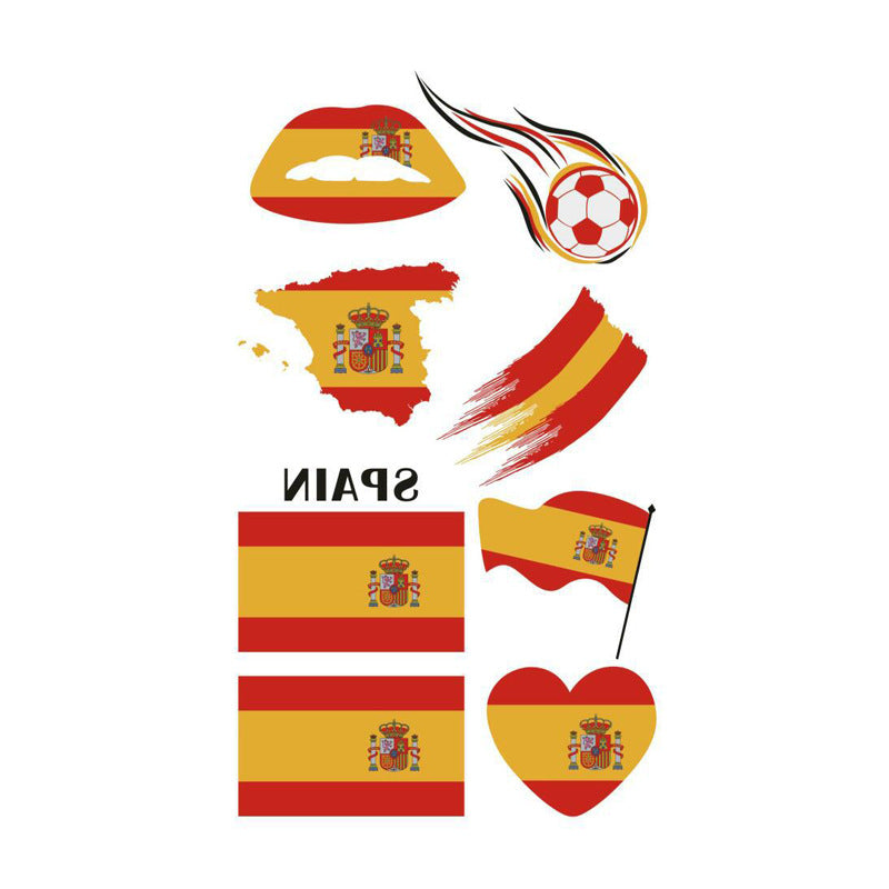 U.S.-Canada-Mexico 2026 World Cup Peripheral Products Fan Face Stickers Come on Expression Personalized Design Tattoo Stickers