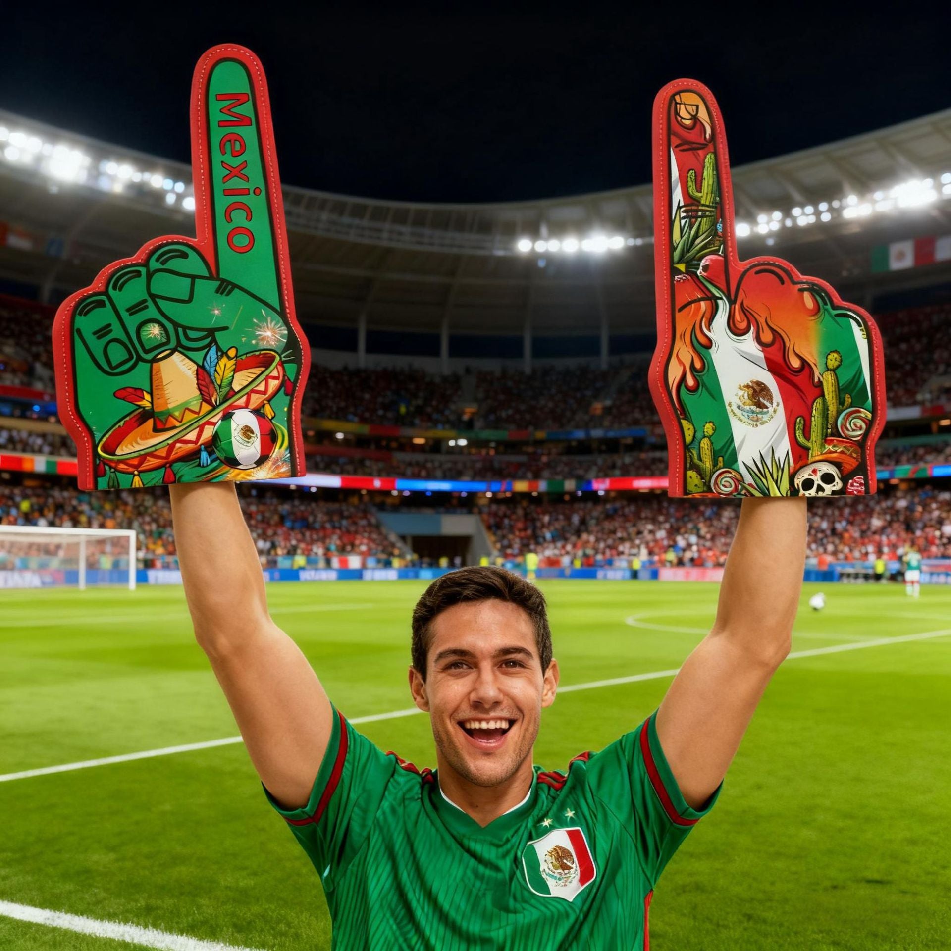 U.S.-Canada-Mexico 2026 World Cup Products Cheering Gloves EVA Atmosphere Foam Big Hand Finalist Team Sponge Palm