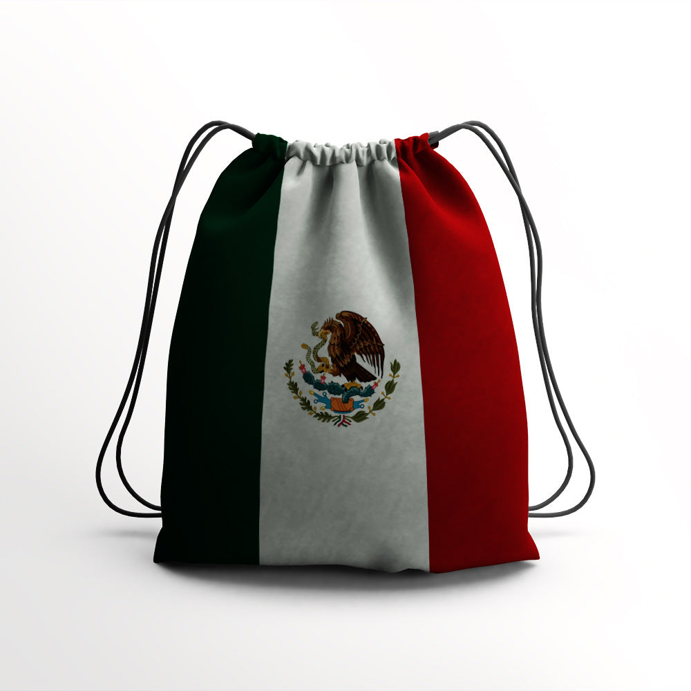 Customized Mexican fan products Hand-cranked national flag Football backpack Car flag Hood cover Reflector cover Baseball cap