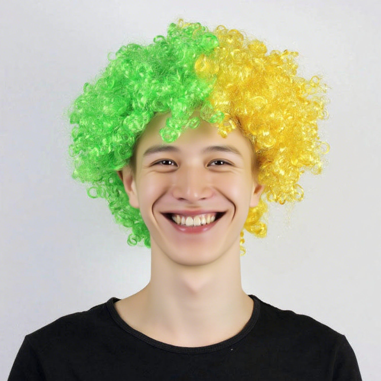 U.S.-Canada-Mexico 2026 World Cup Flag Color Wig Football Fans Carnival Decoration Event Cheers Explosive Headgear