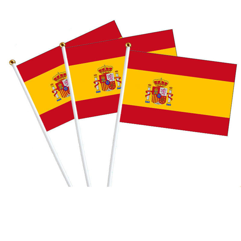 Spanish flag National Day flag hand waving flag stringing flag car flag fans backpack masks foreign trade campaign flag