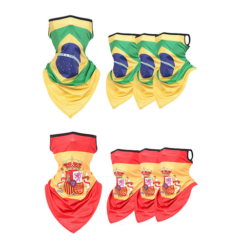 2026 US, Canada and Mexico World Cup Multifunctional Mask Flag Printing Breathable Scarf Sunscreen Elastic Cycling Mask