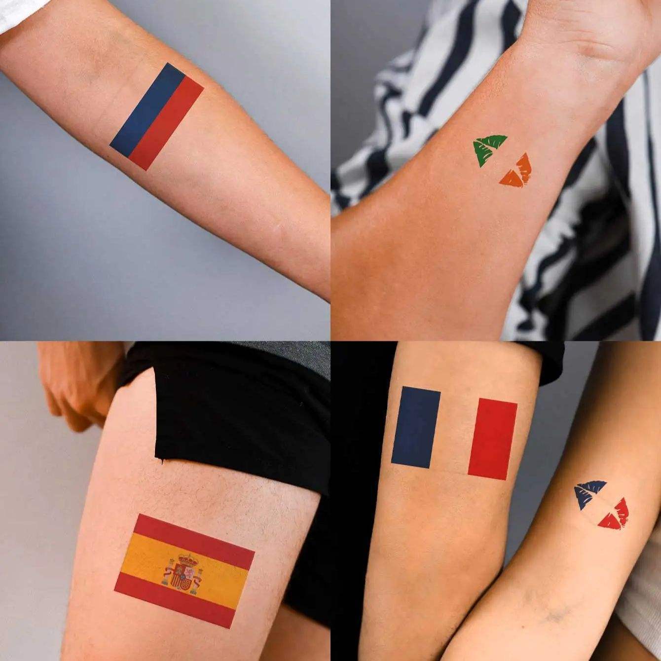 U.S.-Canada-Mexico 2026 World Cup Peripheral Products Fan Face Stickers Come on Expression Personalized Design Tattoo Stickers