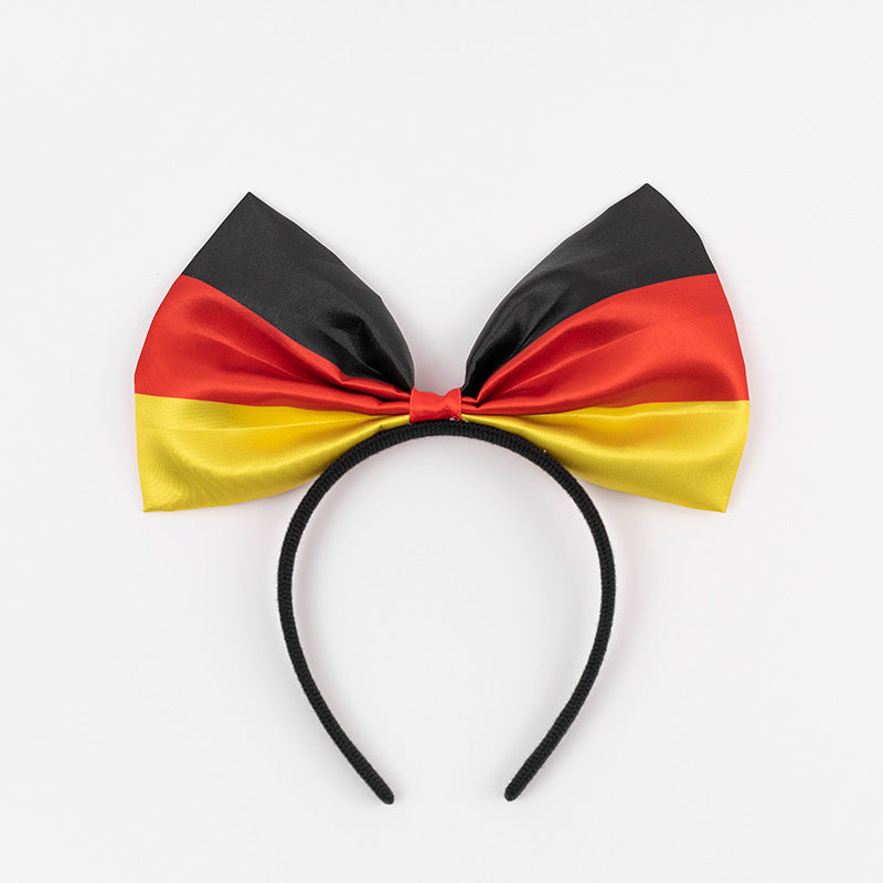 2026 World Cup flag bow headband United States Canada Mexico flag headband fans headband flag head