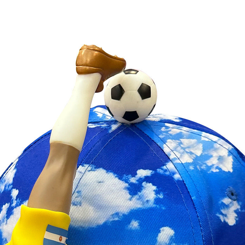 2026 US-Canada-Mexico World Cup Ball Products Fans Baseball Hat Peaked Cap 3D Stereo Star DIY Baseball Cap