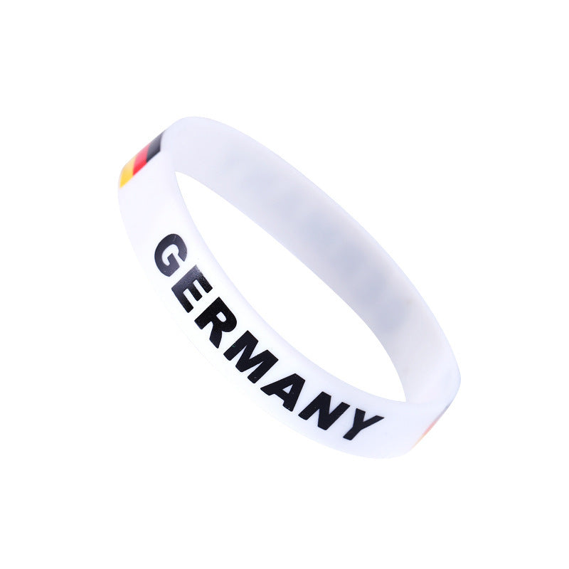 US, Canada and Mexico 2026 World Cup Fan Products Silicone Bracelet Mexican Flag Cheering Props Football Wristband