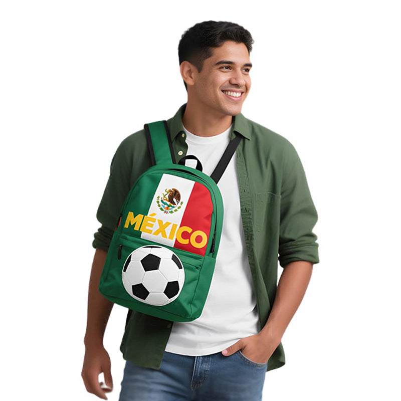 Cross-border US, Canada and Mexico 2026 World Cup products Fan backpack Unisex travel football backpack customization