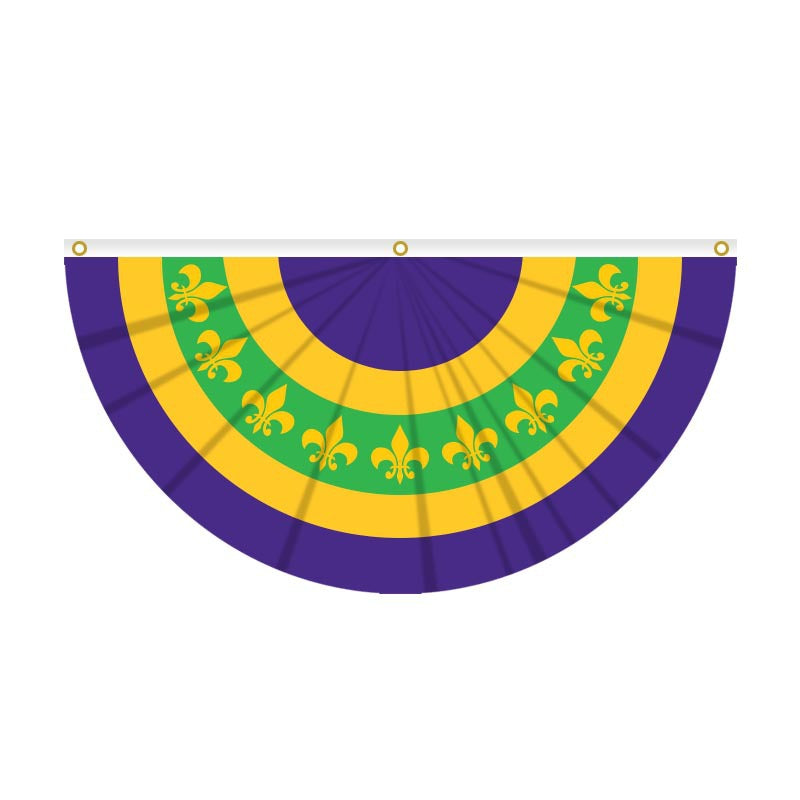 Brazilian Carnival Fan Flag Mardi Gras Carnival Festival Atmosphere Party Decoration Half Fan Flag