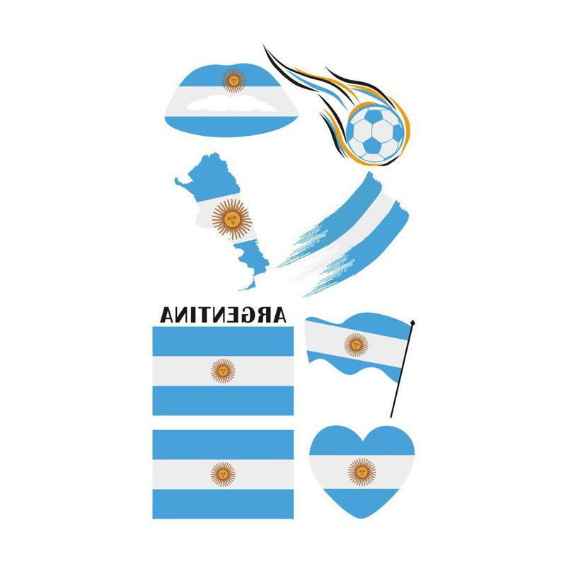 U.S.-Canada-Mexico 2026 World Cup Peripheral Products Fan Face Stickers Come on Expression Personalized Design Tattoo Stickers