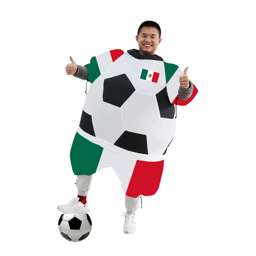 Customized Mexican fan products Hand-cranked national flag Football backpack Car flag Hood cover Reflector cover Baseball cap