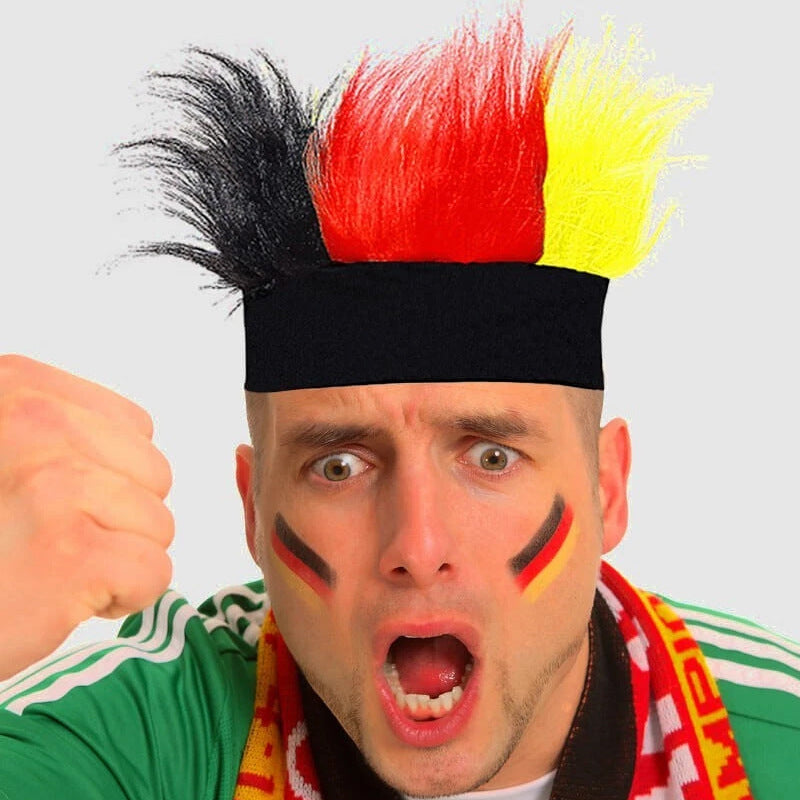 U.S.-Canada-Mexico 2026 World Cup Products Football Fans Wig Flag Headgear Come on Cheer Headband Wig