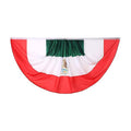 Mexican flag Fan flag September 16 Mexican Independence Day party flag Half-circle Viva Mexico