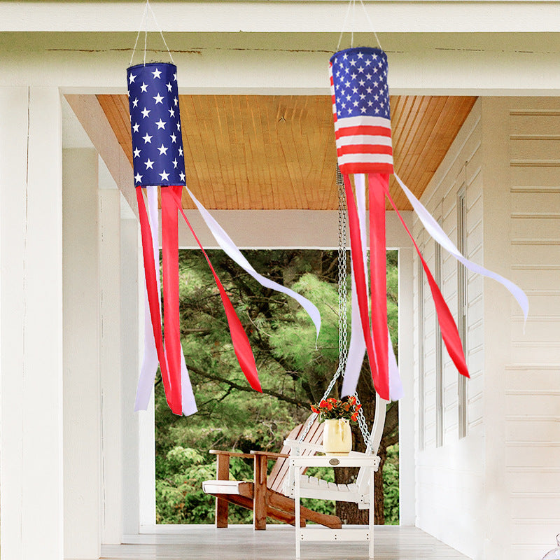 Independence Day Star Wind Cane Flag Garden Party Decoration Flag Labor Day Labor Day Wind Cane Flag