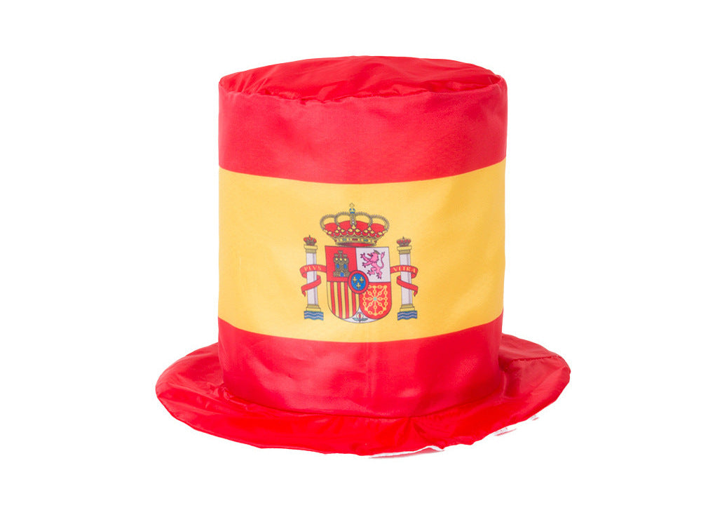 2026 US-Canada-Mexico World Cup Hat Fan Supplies Cheering Props Digital Printing Polyester Flag High Hat