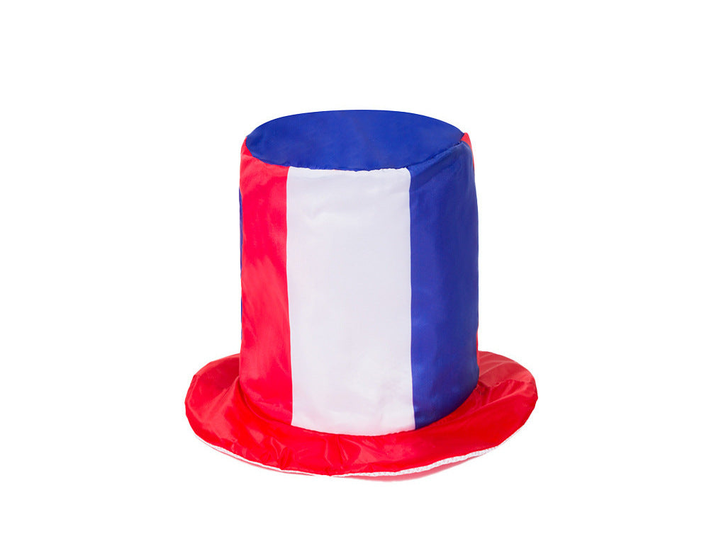 2026 US-Canada-Mexico World Cup Hat Fan Supplies Cheering Props Digital Printing Polyester Flag High Hat