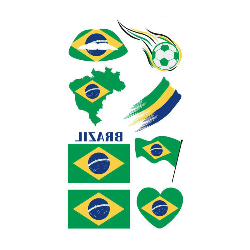 U.S.-Canada-Mexico 2026 World Cup Peripheral Products Fan Face Stickers Come on Expression Personalized Design Tattoo Stickers