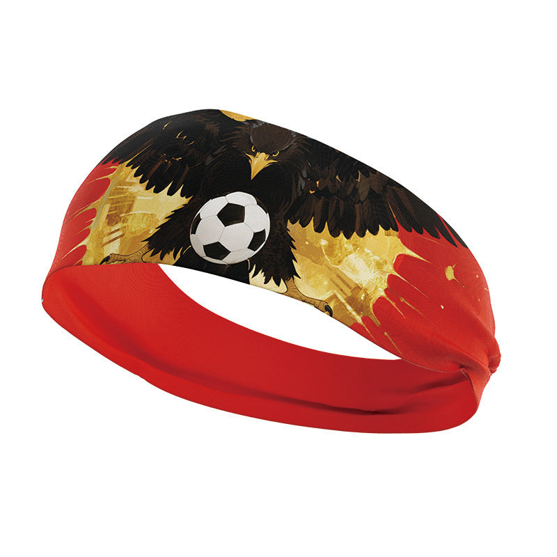 U.S.-Canada-Mexico 2026 World Cup Products Fan Sports Headband Germany-Brazil Flag Printed Antiperspirant Belt