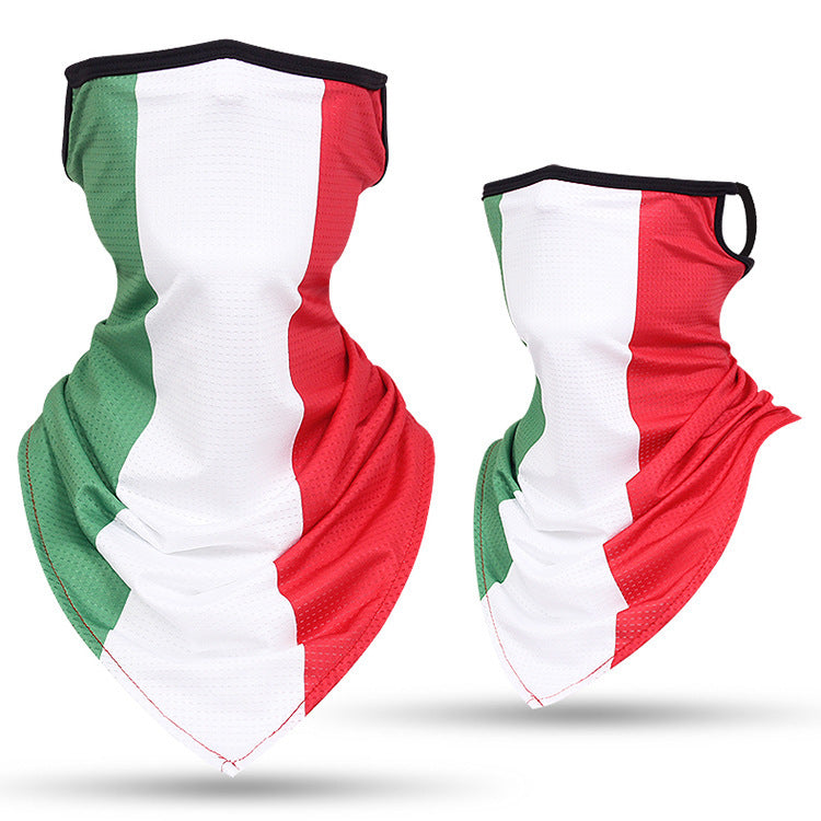 2026 US, Canada and Mexico World Cup Multifunctional Mask Flag Printing Breathable Scarf Sunscreen Elastic Cycling Mask