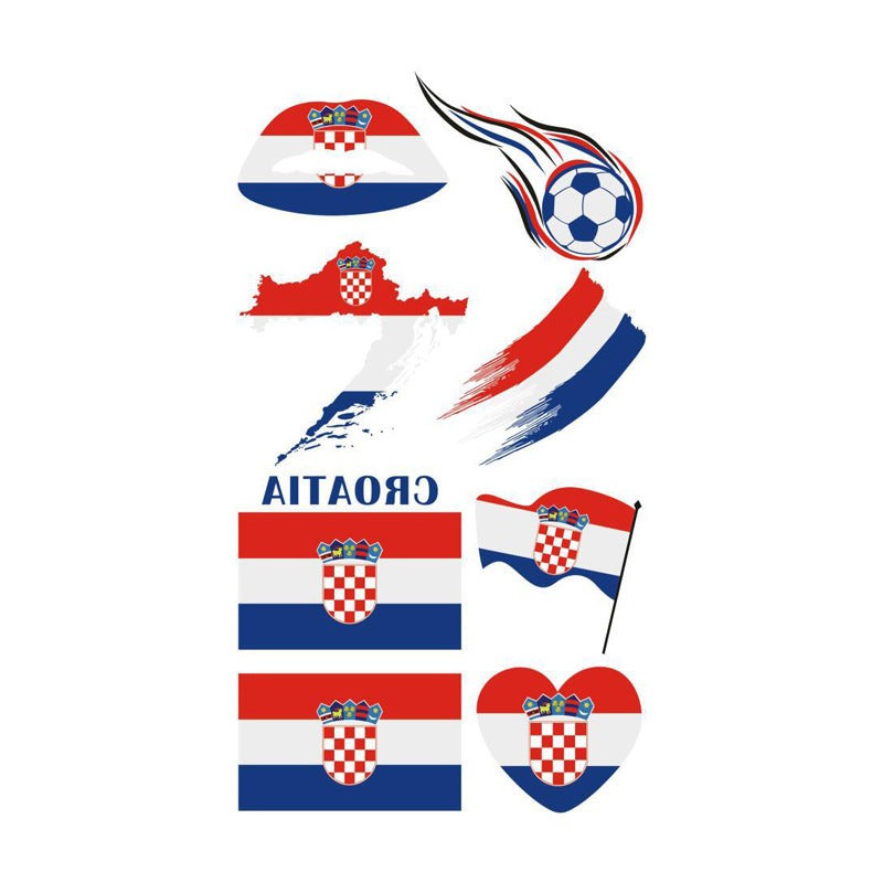 U.S.-Canada-Mexico 2026 World Cup Peripheral Products Fan Face Stickers Come on Expression Personalized Design Tattoo Stickers