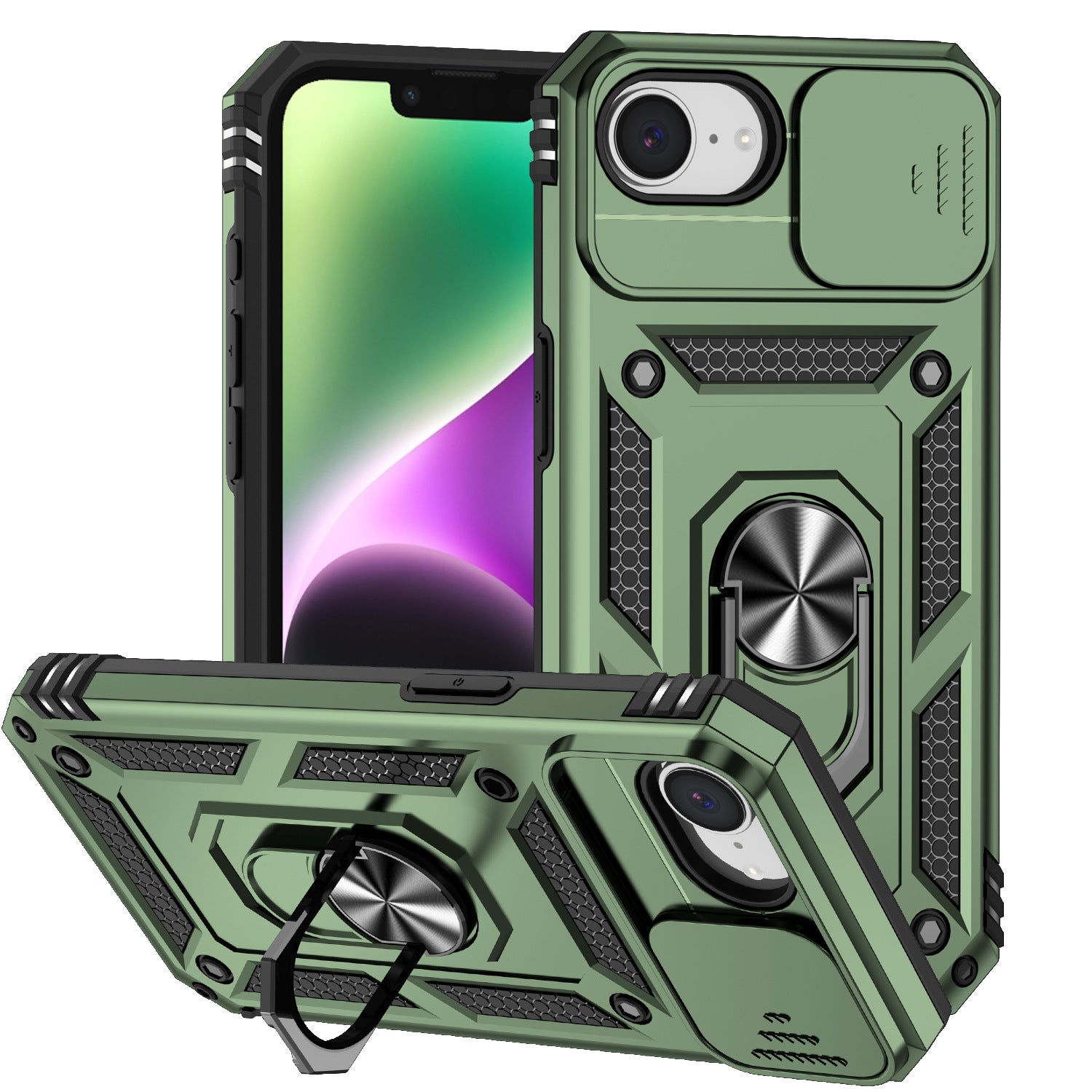 Factory hot-selling cross-border Apple mobile phone case, suitable for iphone16E mobile phone case, anti-drop sergeant upgrade version