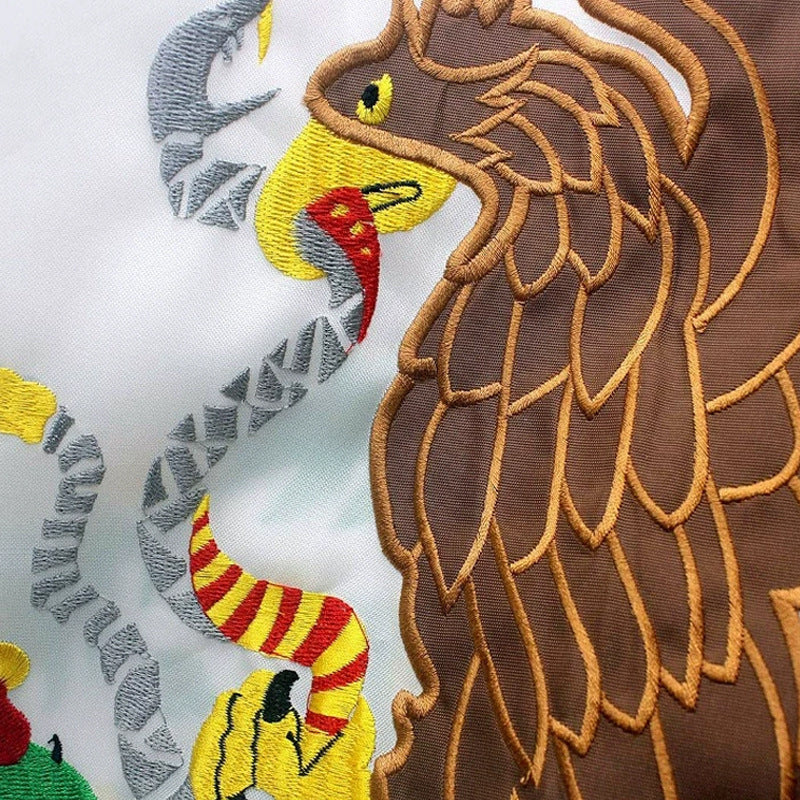 2026 World Cup United States embroidered flag splicing stars and stripes Mexico embroidered flag Canada flag Oxford cloth