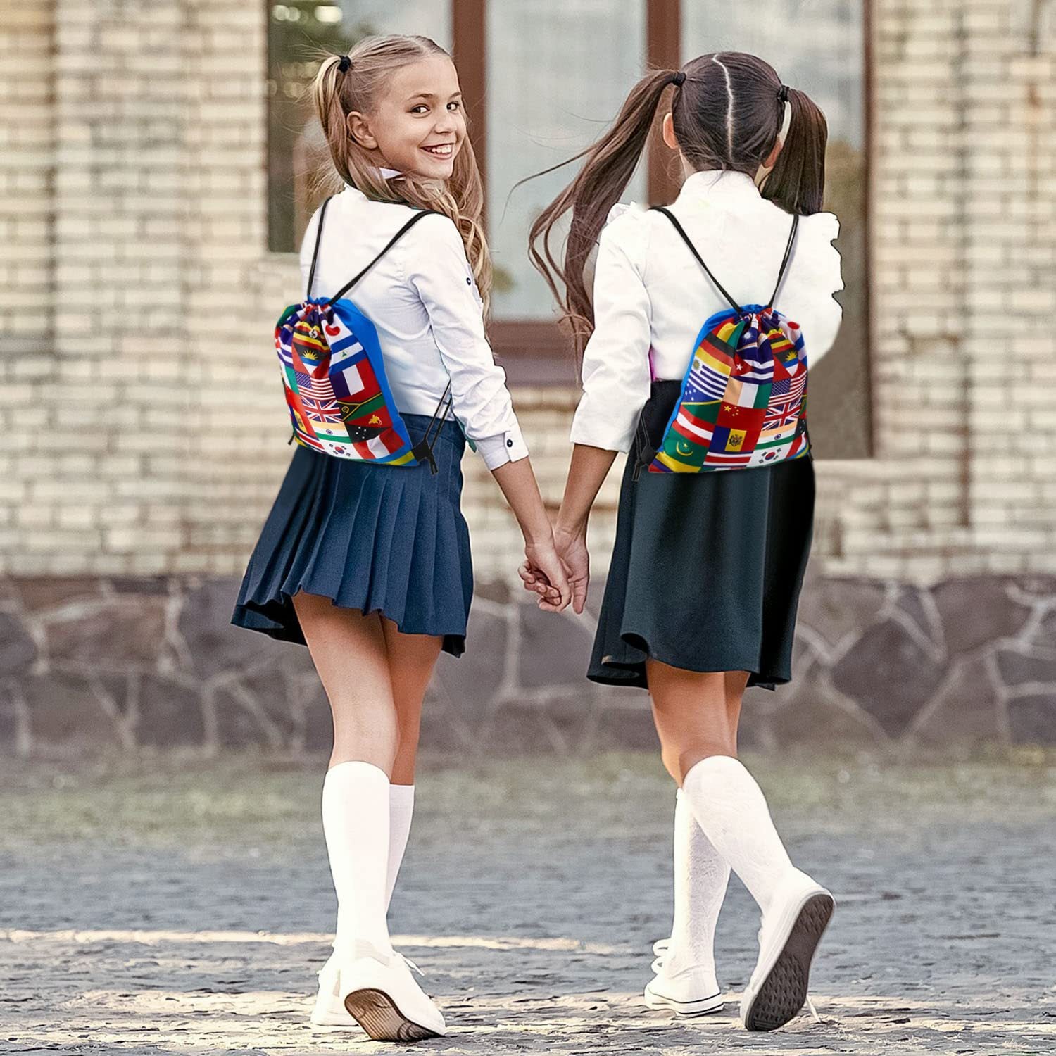 2026 World Cup product national flag pattern pull rope bag football theme drawstring bag bundle mouth bag storage bag customization