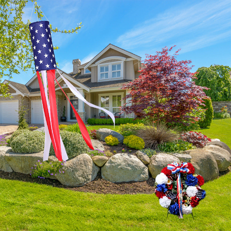Independence Day Star Wind Cane Flag Garden Party Decoration Flag Labor Day Labor Day Wind Cane Flag