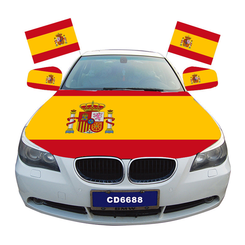 Spanish flag National Day flag hand waving flag stringing flag car flag fans backpack masks foreign trade campaign flag