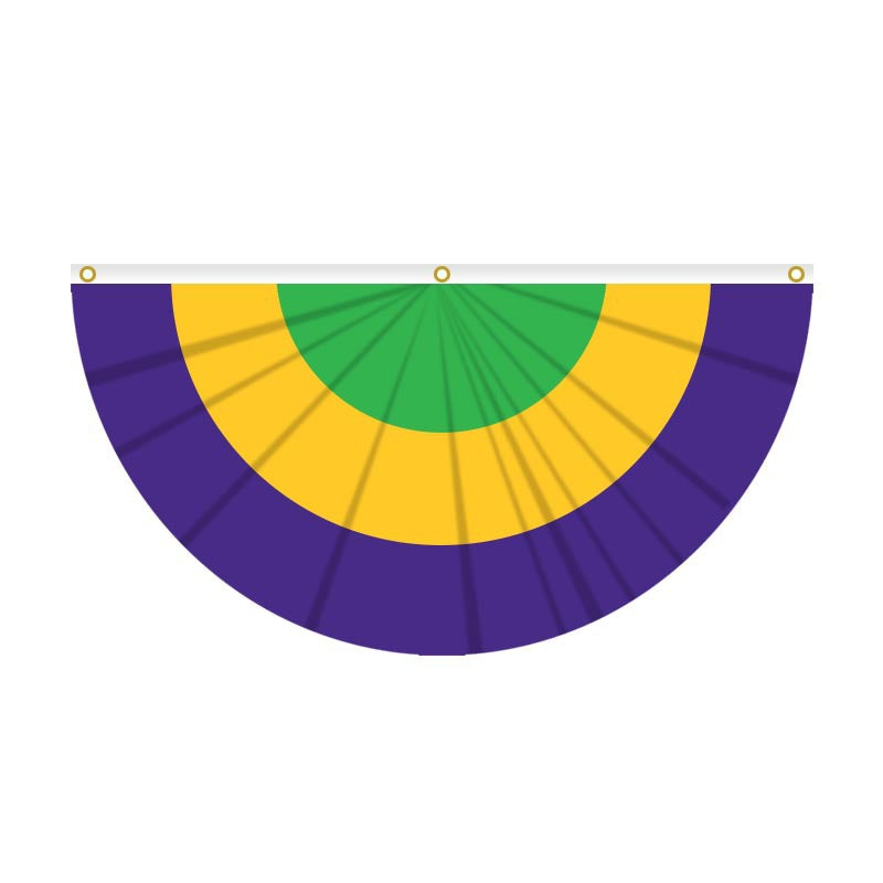 Brazilian Carnival Fan Flag Mardi Gras Carnival Festival Atmosphere Party Decoration Half Fan Flag