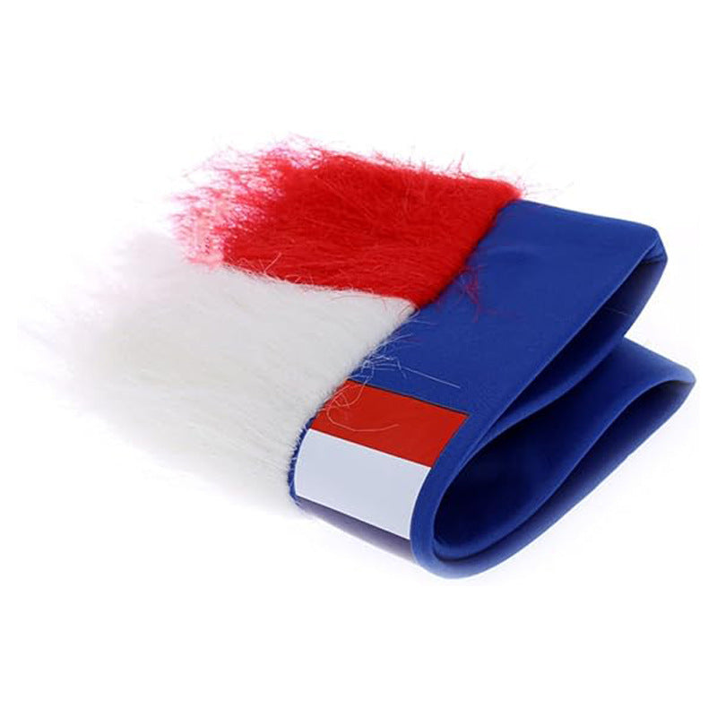 U.S.-Canada-Mexico 2026 World Cup Products Football Fans Wig Flag Headgear Come on Cheer Headband Wig