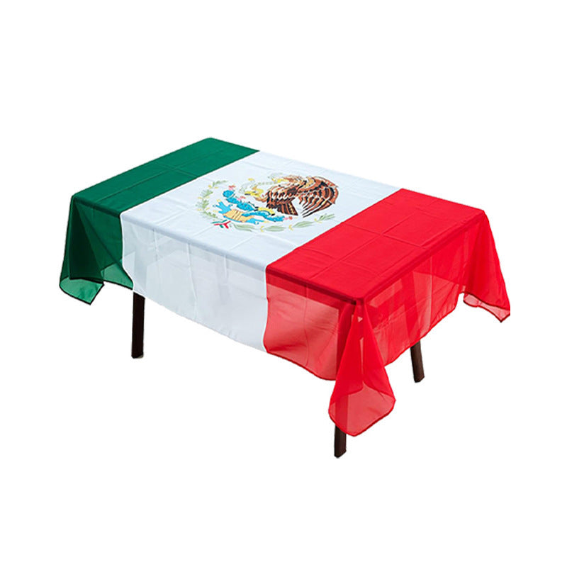 Cross-border U.S.-Canada-Mexico 2026 World Cup Products Tablecloth Table Flag Party Event Home Decoration Polyester Table Cover