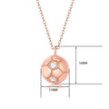World Cup football 18K platinum necklace women's small gold ball pendant commemorative gift collarbone chain versatile jewelry Guochao