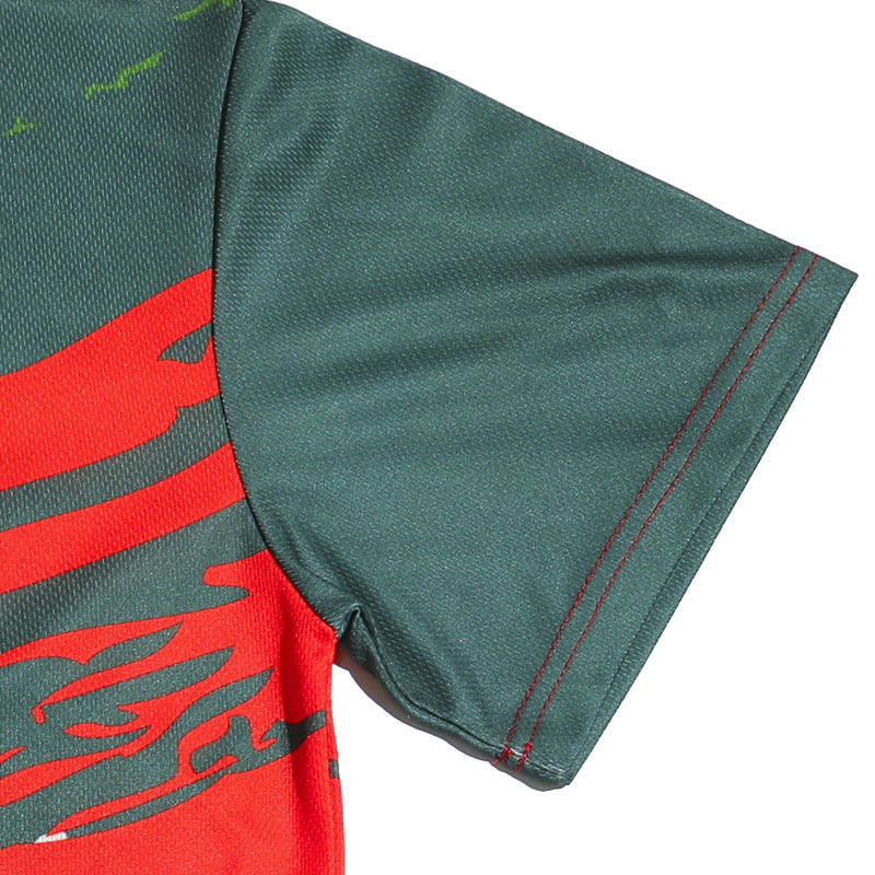 2026 US-Canada-Mexico World Cup Flat Knitted Bird's Eye Cloth Quick-Drying Short Sleeve Presidential Election Shirt Full Print T-Shirt