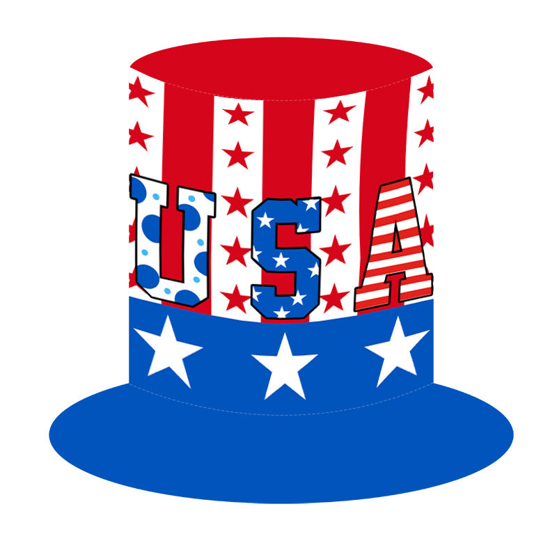 Independence Day Hat Uncle Sam Hat Fourth of July American Flag Top Hat Top Hat Labor Day Decorative Hat