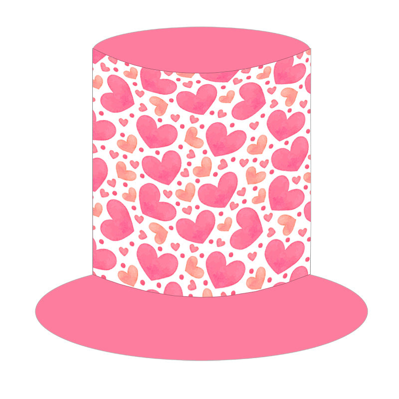 Cross-border Valentine's Day decorative hat love high hat lip print heart-shaped Valentine's Day party supplies photo props