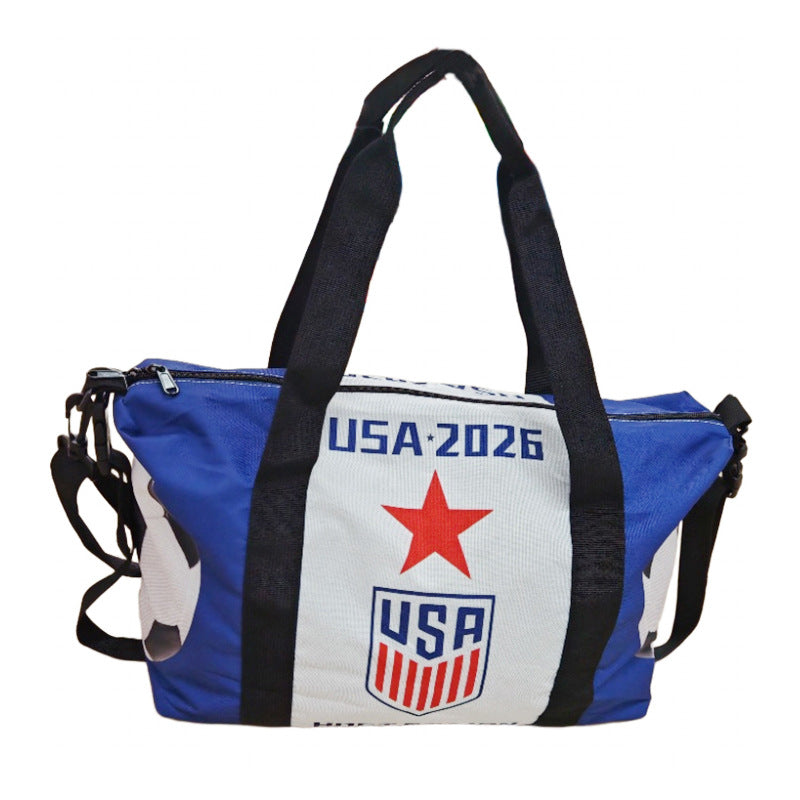 US, Canada and Mexico 2026 World Cup Products Oxford Cloth Travel Bag Short-haul Luggage Large Capacity Tote Bag Printed Logo