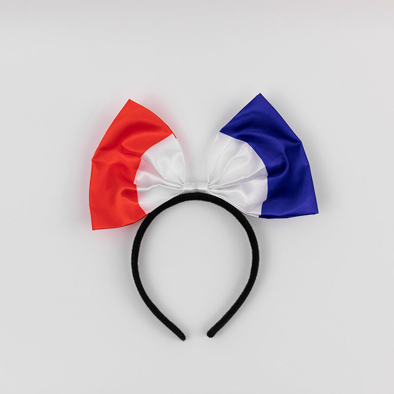 2026 World Cup flag bow headband United States Canada Mexico flag headband fans headband flag head