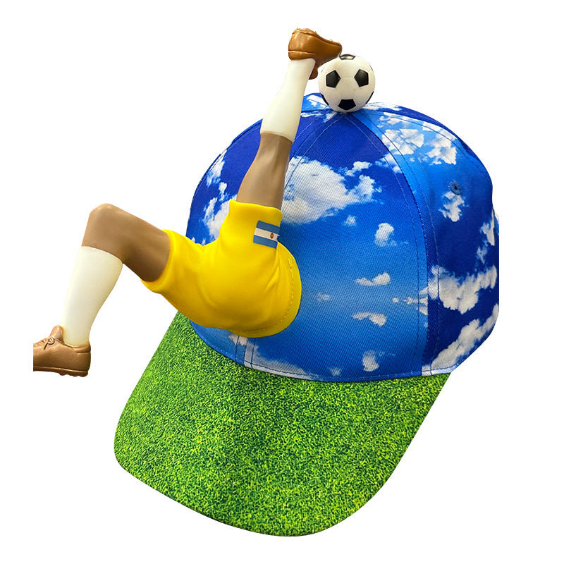 2026 US-Canada-Mexico World Cup Ball Products Fans Baseball Hat Peaked Cap 3D Stereo Star DIY Baseball Cap