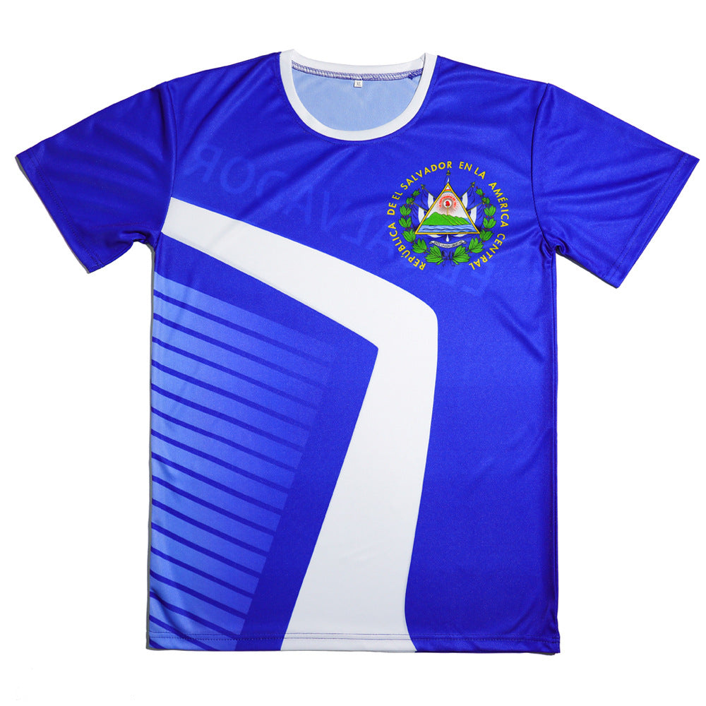 2026 US-Canada-Mexico World Cup Flat Knitted Bird's Eye Cloth Quick-Drying Short Sleeve Presidential Election Shirt Full Print T-Shirt