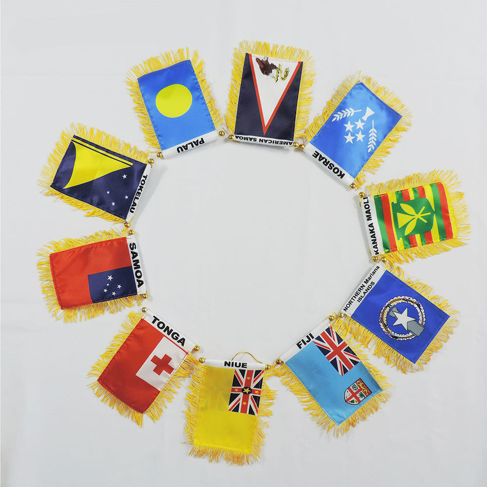 Small American flag, fringed suction cup, small hanging flag, 2026 US-Canada-Mexico World Cup flag, satin mini pennant