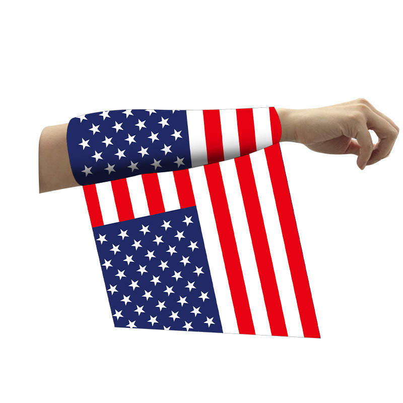US, Canada and Mexico 2026 World Cup Products Arm Cover Flag Mexico Flag Fan Supplies Sunscreen Sleeves