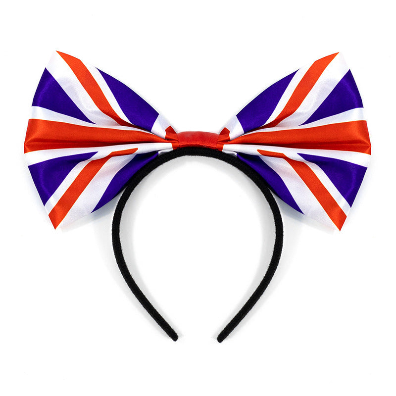 2026 World Cup flag bow headband United States Canada Mexico flag headband fans headband flag head