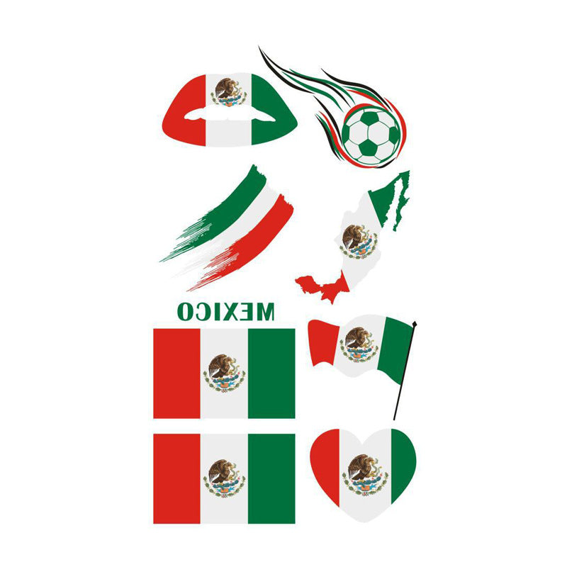 U.S.-Canada-Mexico 2026 World Cup Peripheral Products Fan Face Stickers Come on Expression Personalized Design Tattoo Stickers