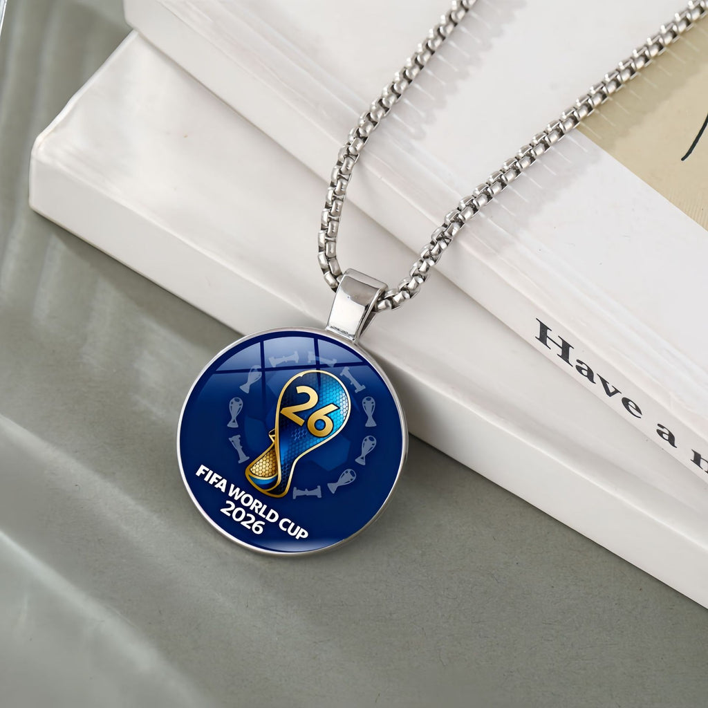 2026 US-Canada-Mexico World Cup Hercules Cup Pendant Necklace Women's Jewelry Football Fans Peripheral Accessories Sweater Chain