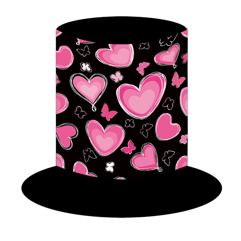 Cross-border Valentine's Day decorative hat love high hat lip print heart-shaped Valentine's Day party supplies photo props