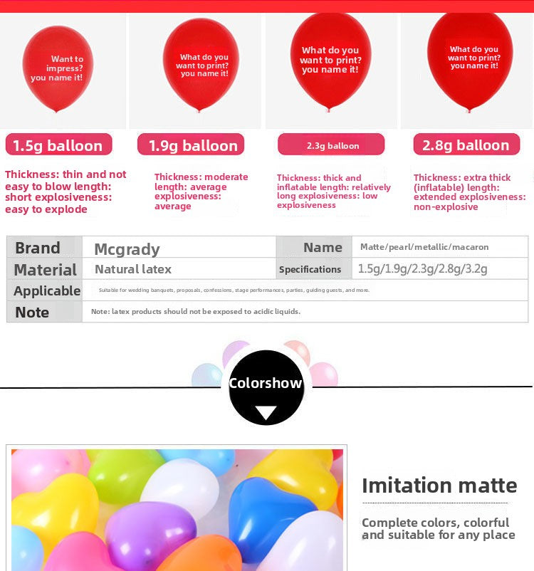 Custom printed advertising balloons: logo, kindergarten designs, qr code printing, grand opening decorations, and personalized balloons for street vendors