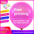 Custom printed advertising balloons: logo, kindergarten designs, qr code printing, grand opening decorations, and personalized balloons for street vendors