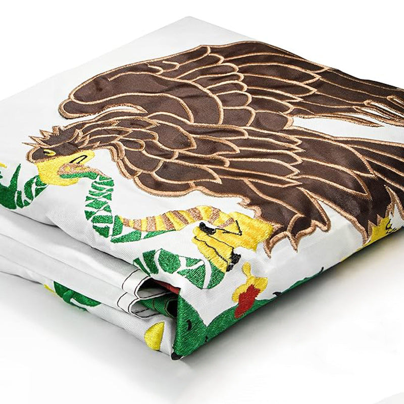 2026 World Cup United States embroidered flag splicing stars and stripes Mexico embroidered flag Canada flag Oxford cloth